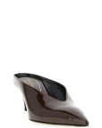 Gucci Bordeaux Calfskin Mid Heel Pumps