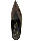 Gucci Bordeaux Calfskin Mid Heel Pumps