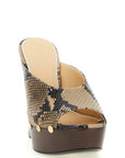 Magda Butrym Brown Calfskin Wedge Sandals