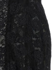 Dolce & Gabbana Black Polyamide Midi Dress