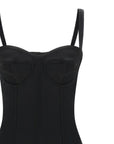 Dolce & Gabbana Black Acetate Midi Dress