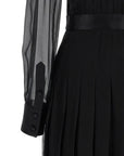 Dolce & Gabbana Black Silk Midi Dress