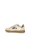 Burberry Beige Calf Leather Bos Taurus Sneakers