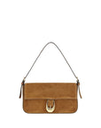 Staud Brown Calf Leather Bos Taurus Shoulder Bag