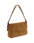 Staud Brown Calf Leather Bos Taurus Shoulder Bag