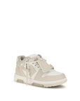Off-White Beige Calf Leather Bos Taurus Low Top Sneakers