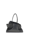 The Attico Black Calf Leather Bos Taurus Shoulder Bag