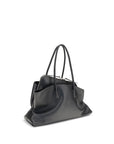 The Attico Black Calf Leather Bos Taurus Shoulder Bag