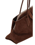 The Attico Brown Calf Leather Bos Taurus Shoulder Bag