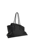 The Attico Black Calf Leather Bos Taurus Shoulder Bag