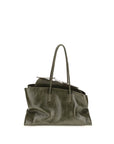 The Attico Bicolor Calf Leather Bos Taurus Shoulder Bag