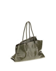 The Attico Bicolor Calf Leather Bos Taurus Shoulder Bag