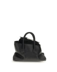 The Attico Black Calf Leather Bos Taurus Handbag