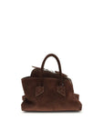The Attico Brown Calf Leather Bos Taurus Shoulder Bag