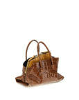 The Attico Brown Calf Leather Bos Taurus Handbag