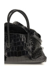 The Attico Black Calf Leather Bos Taurus Handbag