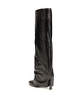 The Attico Black Calf Leather Bos Taurus Ankle Boots