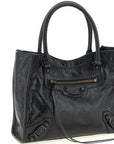 Balenciaga Black Lamb Leather Tote Bag