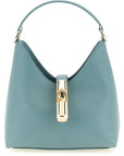 Furla Blue Calfskin Handbag