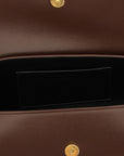 Jil Sander Brown Calfskin Shoulder Bag