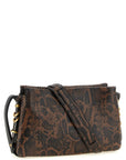 PINKO Brown Calfskin Crossbody Bag