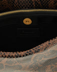 PINKO Brown Calfskin Crossbody Bag