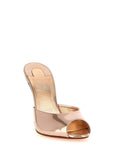Christian Louboutin Gold Calfskin Stiletto Heel Sandals