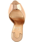 Christian Louboutin Gold Calfskin Stiletto Heel Sandals