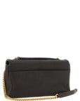 PINKO Brown Lamb Leather Shoulder Bag