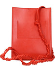 Jil Sander Red Leather Crossbody Bag