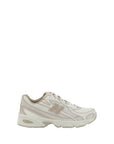 New Balance White Fabric Athletic Sneakers
