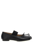 MM6 Maison Margiela Black Leather Ballet Flats