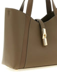 Furla Gray Calfskin Tote Bag