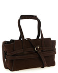 Moschino Brown Calfskin Handbag