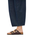 Birkenstock Brown Leather Flat Sandals