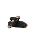 Birkenstock Black Synthetic Flat Sandals