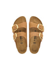 Birkenstock Brown Leather Flat Sandals