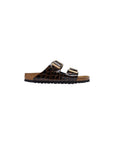 Birkenstock Black Leather Flat Sandals