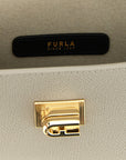 Furla Gray Calfskin Crossbody Bag