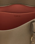 Furla Gray Calfskin Tote Bag