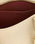 Furla White Calfskin Tote Bag