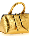 The Attico Gold Bovine Leather Handbag