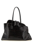 The Attico Brown Bovine Leather Shoulder Bag