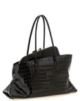 The Attico Brown Bovine Leather Shoulder Bag