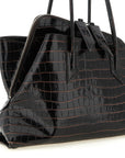 The Attico Brown Bovine Leather Shoulder Bag