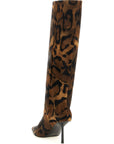 LE SILLA Brown Calfskin Over The Knee