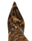 LE SILLA Brown Calfskin Over The Knee