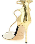 Jimmy Choo Multicolor Leather Stiletto Heel Sandals