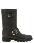 Jimmy Choo Black Leather Ankle Boots