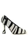 Moschino Bicolor Calfskin High Heel Pumps